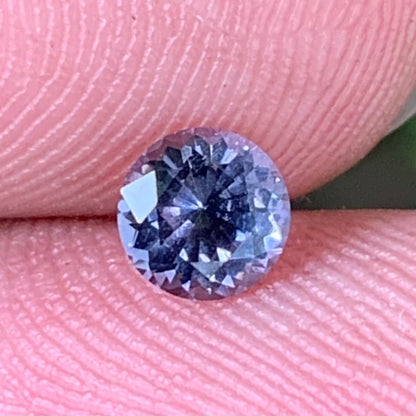 Purple Spinel Flower Cut Round 5 mm / 0.53 Ct Natural Loose Gemstone from Sri Lanka