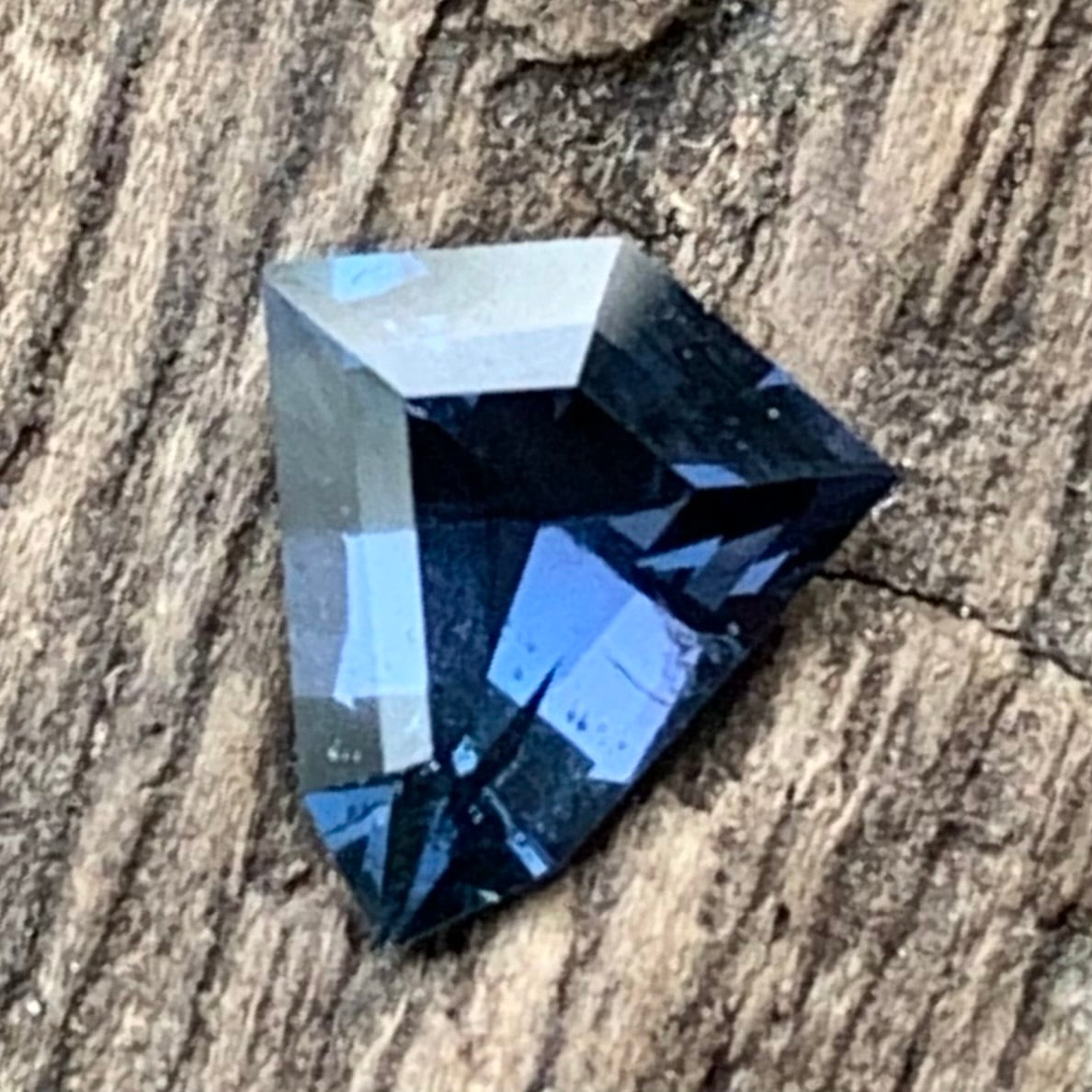 Teal Blue Geometric Shape Spinel Shield 0.45 Ct Natural Loose Gemstone From Sri Lanka