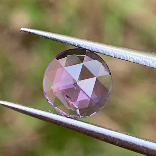 Rose Cut Purple Sapphire 0.72 Ct Modified Round Heated Only Natural Loose Gemstone from Sri Lanka