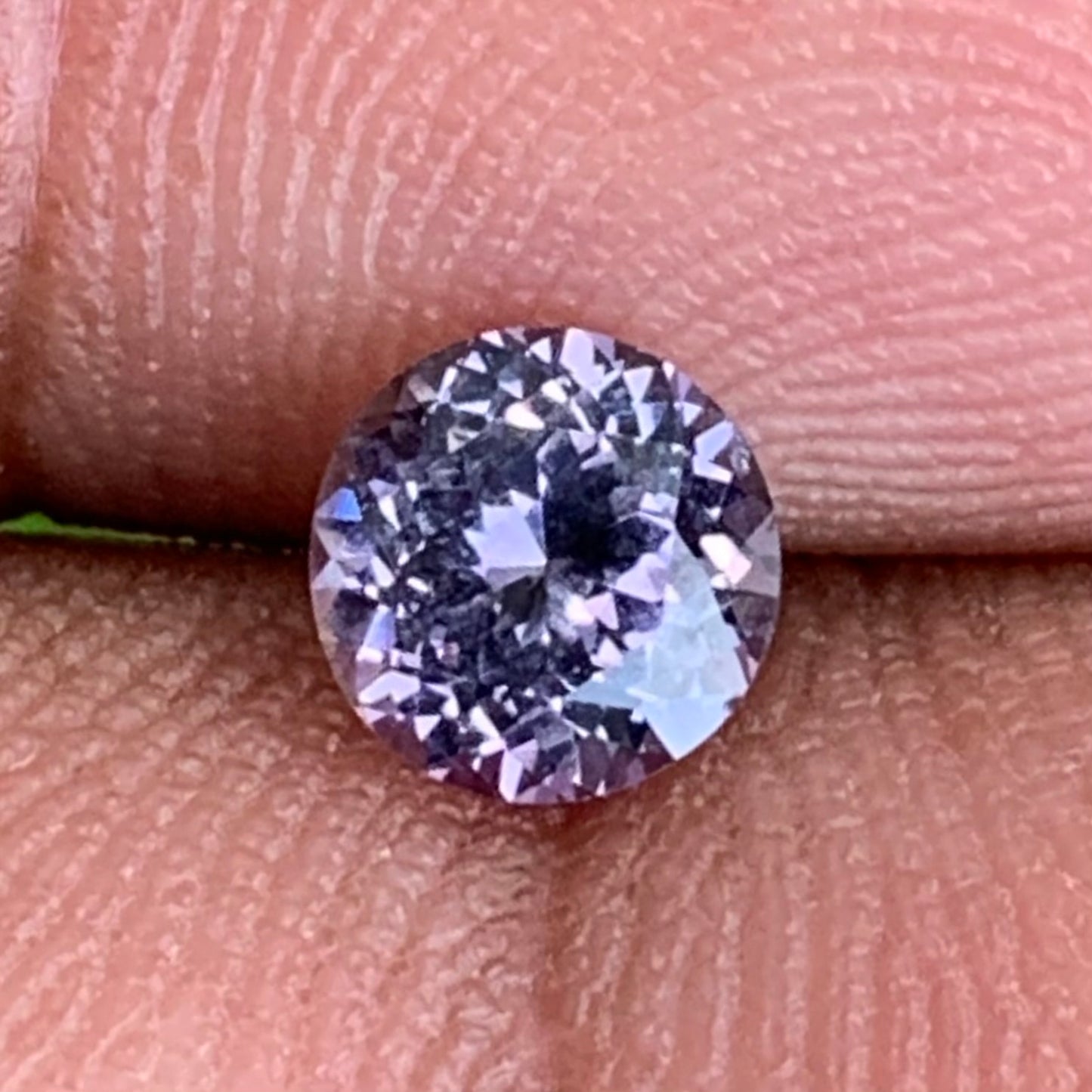 Purple Spinel 5.3 mm Round Fancy Flower Cut 0.65 Ct Loose Gem Stone from Sri Lanka