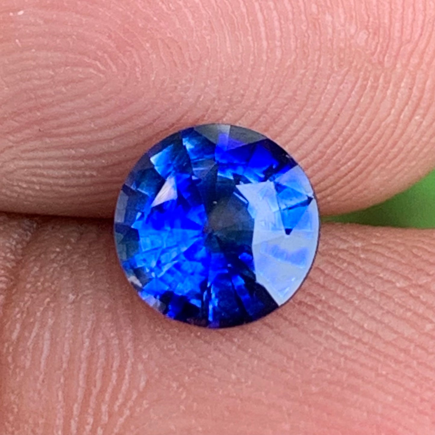 Blue Sapphire 7 mm Round Heated Only 1.55 Ct Natural Loose Gemstone for Jewelry Making