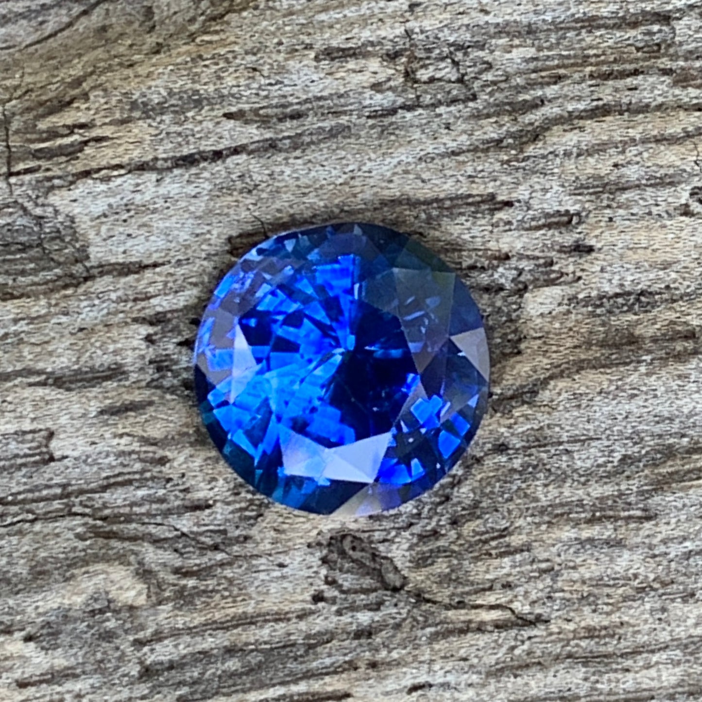 Blue Sapphire 6.8 mm Round Heated Only 1.45 Ct Natural Loose Gemstone for Jewelry Making