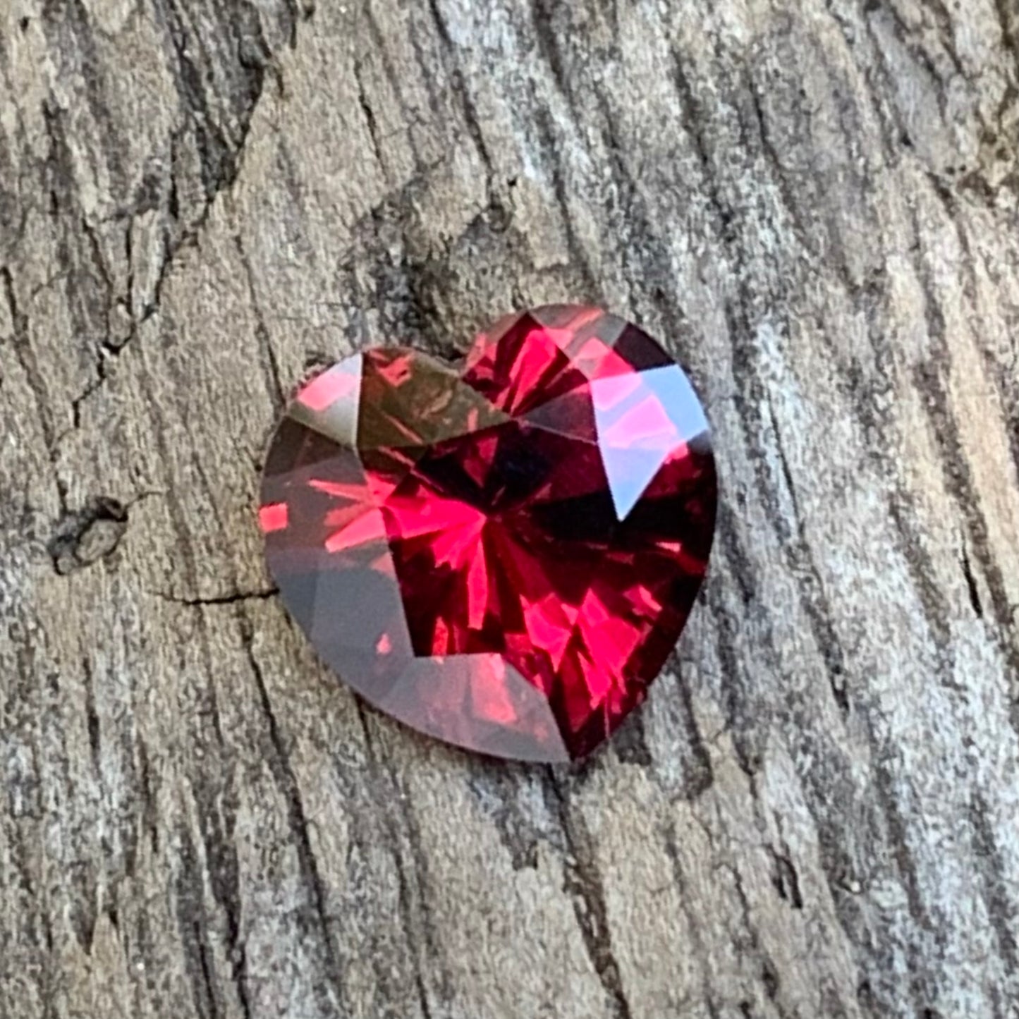 Deep Red Garnet Heart 1.36 Ct January Birthstone for a Garnet Ring