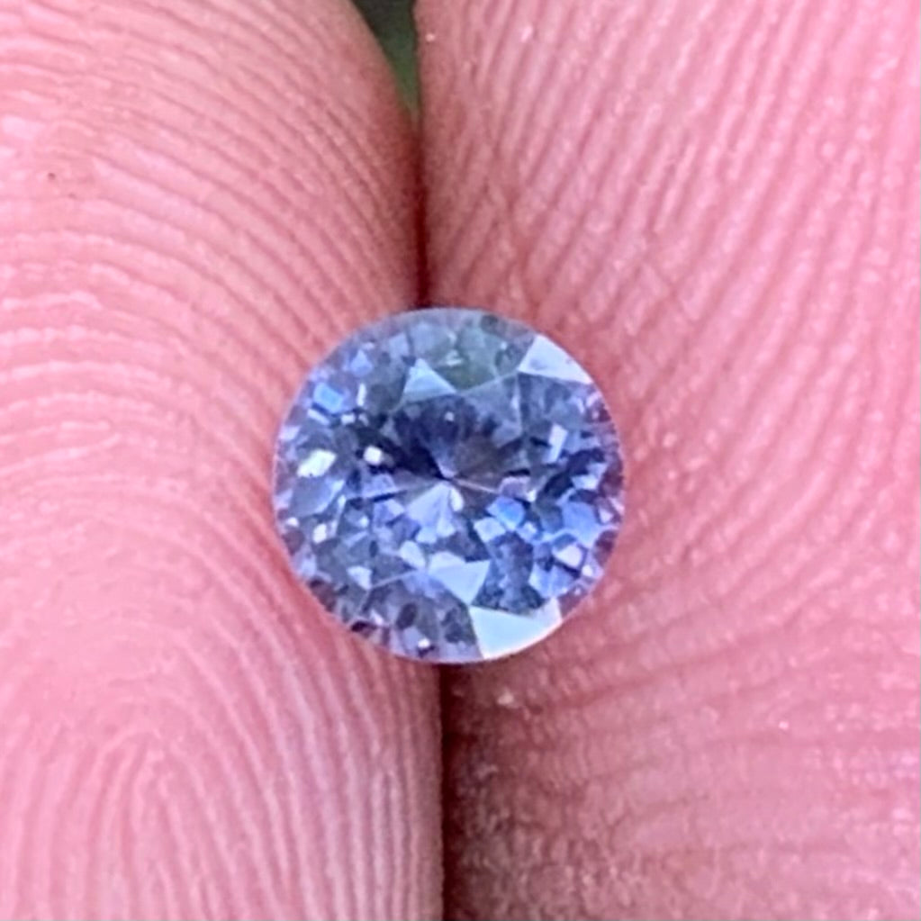 Purple Spinel Flower Cut Round 5 mm / 0.56 Ct Natural Loose Gemstone from Sri Lanka