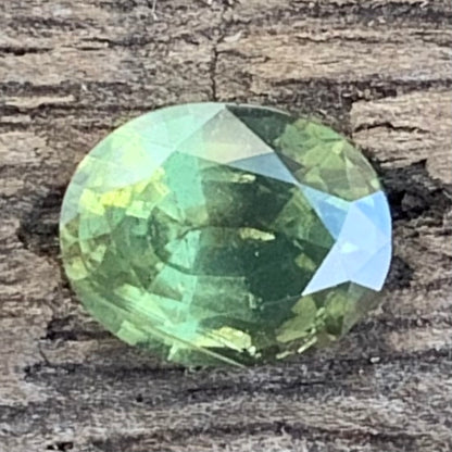 Green Zircon Oval 1.10 ct Natural Unheated Loose Gemstone From Sri Lanka.