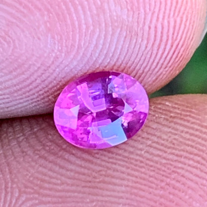 Pink Sapphire Oval Heated Only 1.10 Ct Natural Loose Gemstone for Jewelry Making
