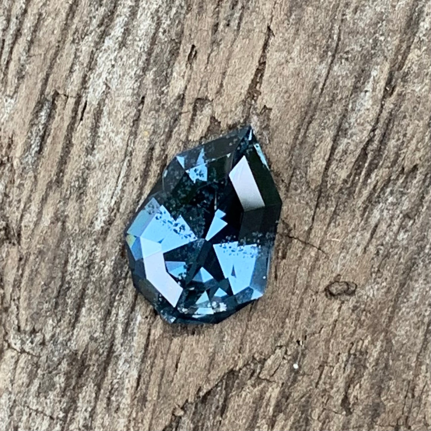 Teal Blue Spinel Shield 1.4 Ct Natural Loose Gemstone for Jewelry Making