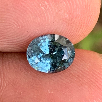 Teal Blue Spinel Oval 1.61 Ct Loose Gemstone For Contemporary Jewelry
