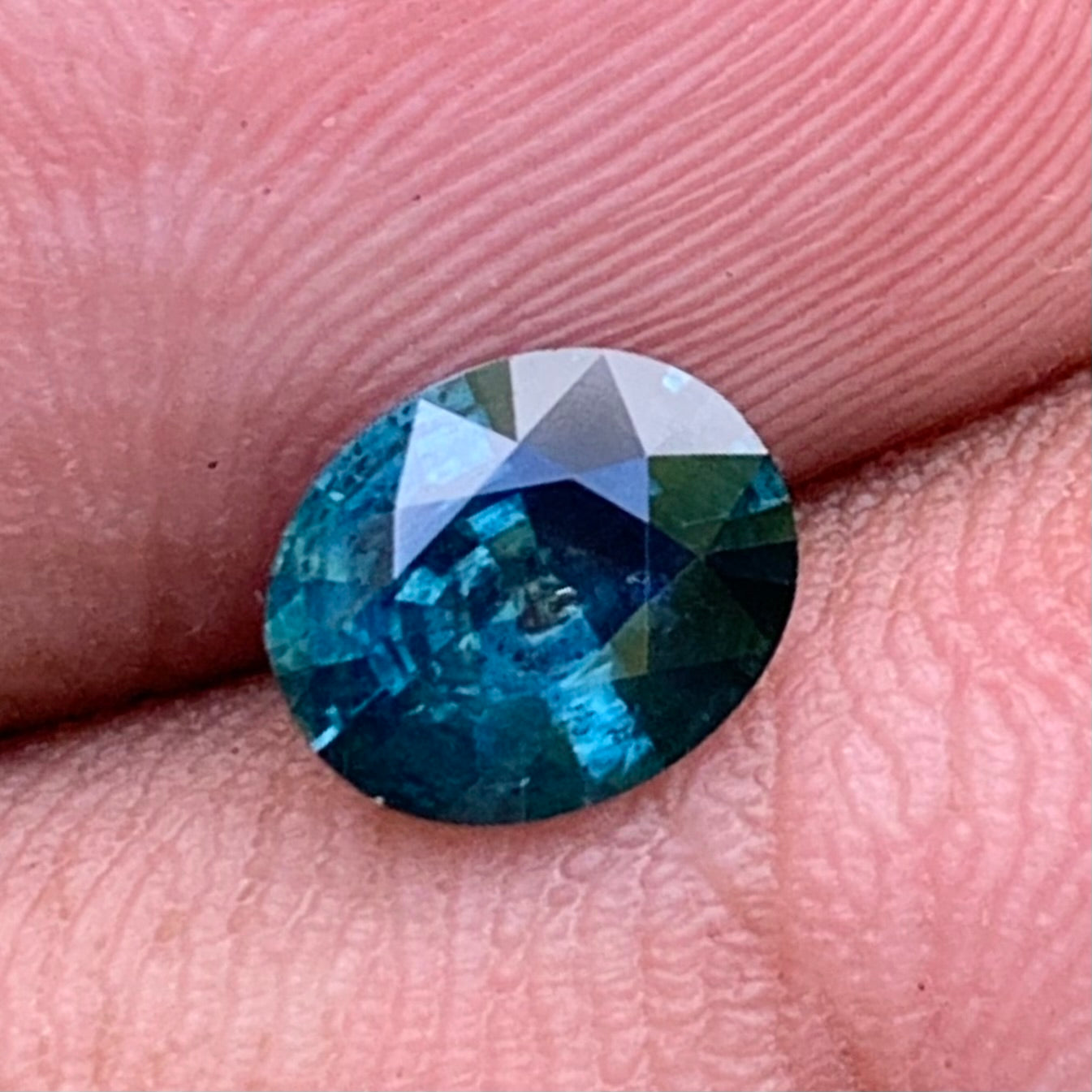 Teal Blue Sapphire Oval 0.98 Ct Natural Loose Gemstone For Jewelry Making 💎✨