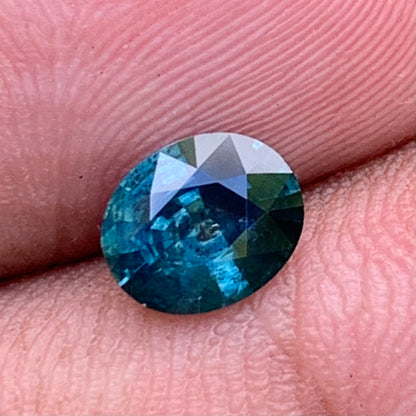 Teal Blue Sapphire Oval 0.98 Ct Natural Loose Gemstone For Jewelry Making 💎✨