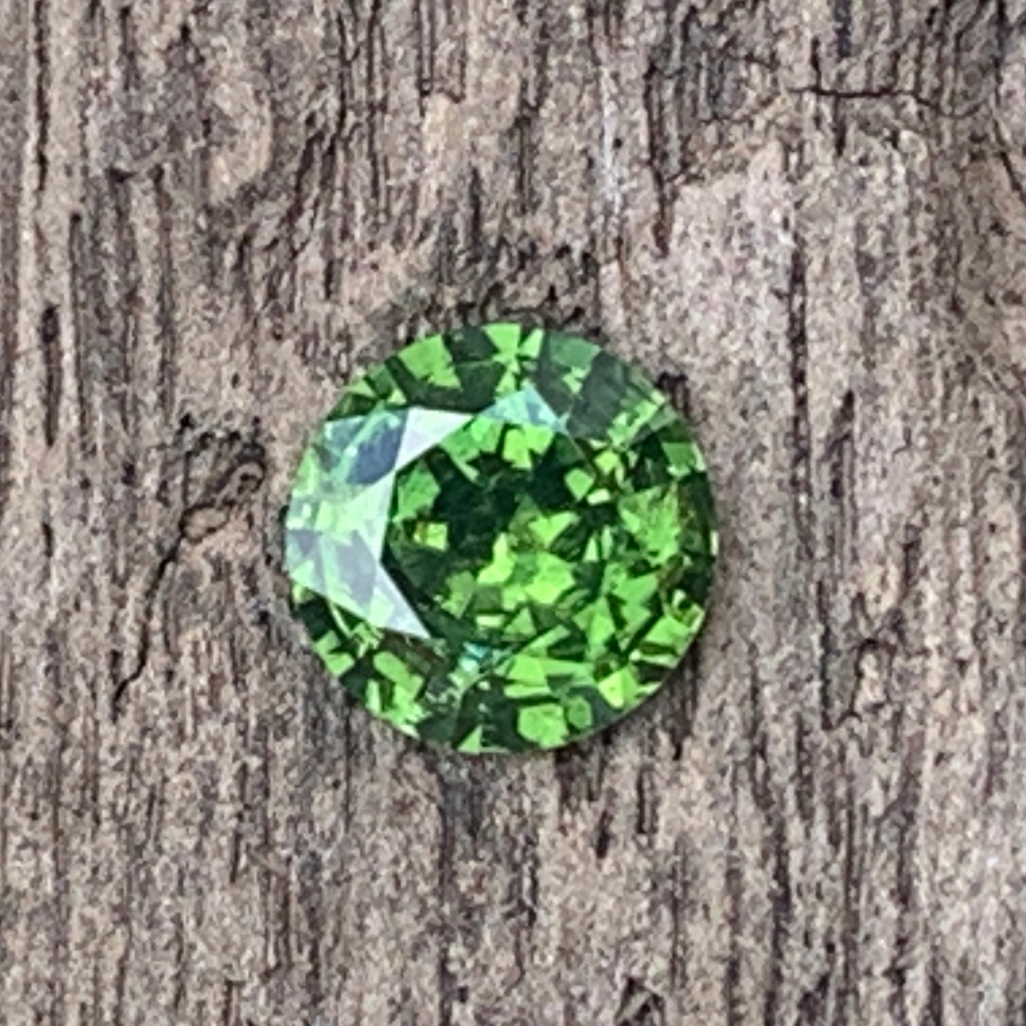Green Zircon 7.4 mm Round 1.74 Ct Natural Loose Gemstone