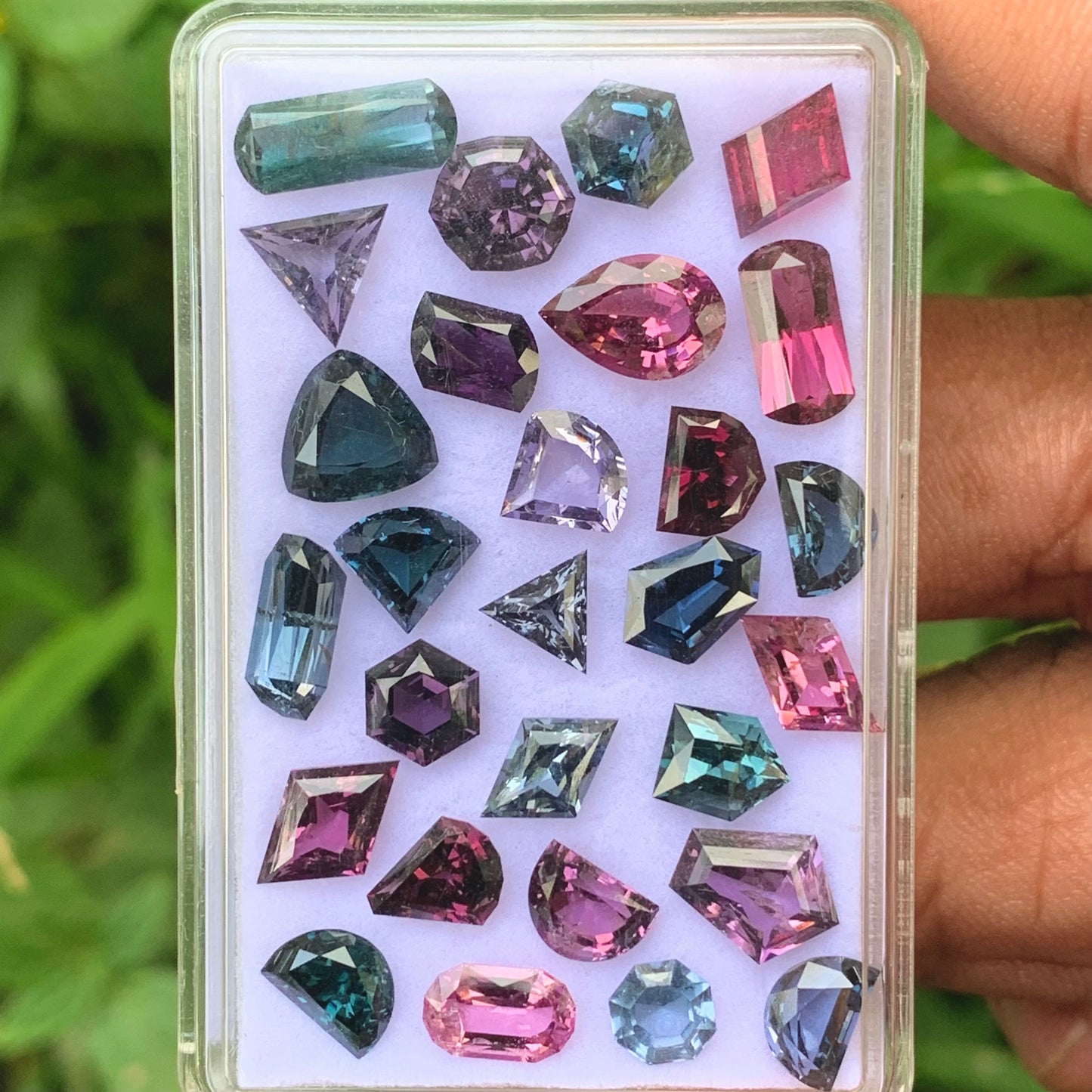 Multicolor Spinel Geometric Shape Natural Loose Gemstone Parcel 32.40 Ct / 28 Gemstones From Sri Lanka