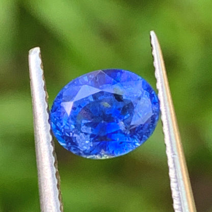 Unheated Blue Sapphire Certified Oval 1.09 Ct Natural Loose Gemstone