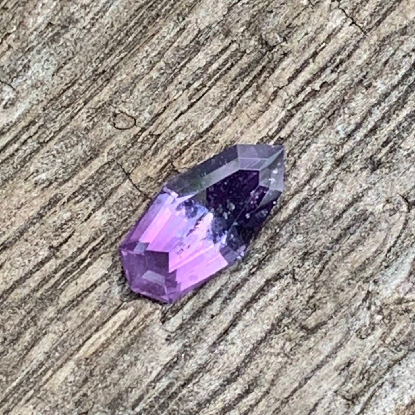 Purple Spinel Fancy Geometric Shape Modified Shield 1.15 Ct Natural Loose Gemstone from Sri Lanka