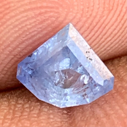 Blue Sapphire Curved Trillion 1.30 Ct Natural Heated Only Loose Gemstone from Sri Lanka