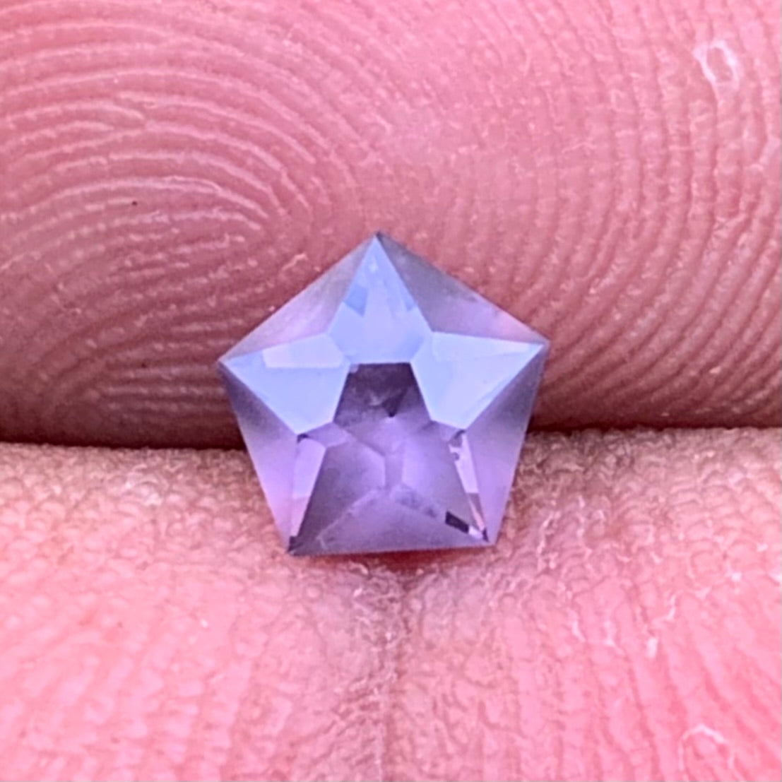 Lavender Spinel Star Cut Pentagon 0.58 Ct Natural Loose Gemstone For Jewelry Making 💎✨