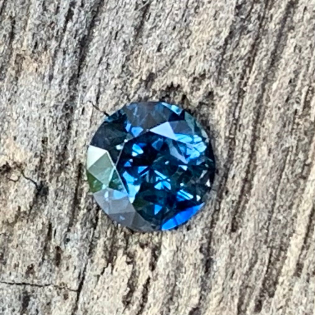 Teal Blue Sapphire 4.2 mm Round Heated Only 0.3 Ct Natural Loose Gemstone