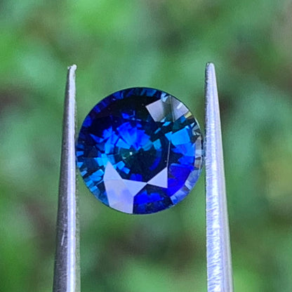 Blue Sapphire 6.5 mm Round Heated Only 1.30 Ct Natural Loose Gemstone for Jewelry Making