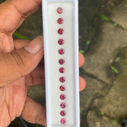 Fantasy Cut Pinkish Red Garnet 6.02 Ct / 13 Stones Loose Gemstone Parcel For Jewelry Making 💎✨