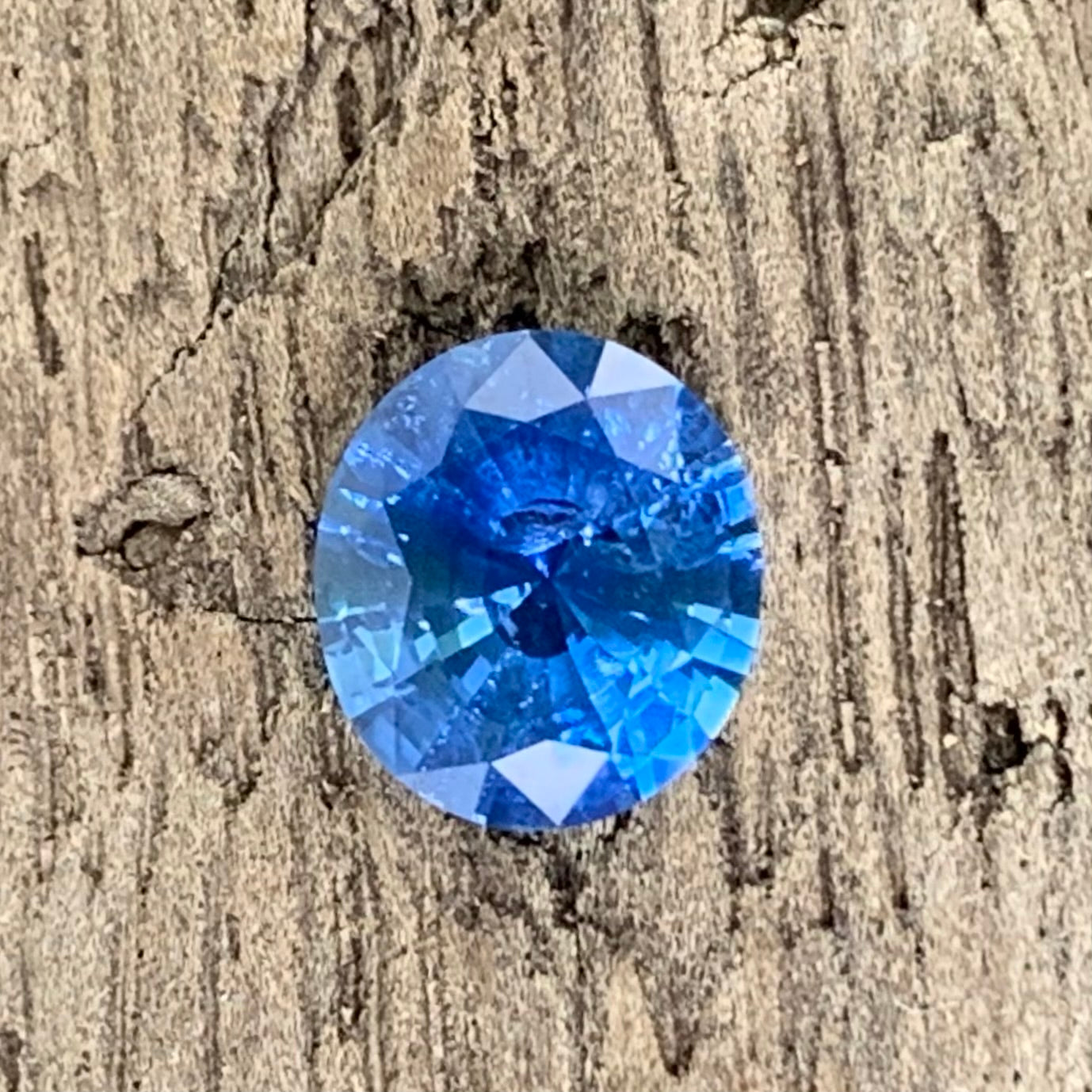 Blue Sapphire Roundish Oval 1.11 Ct Heated Only Natural Loose Gemstone For Jewelry Making