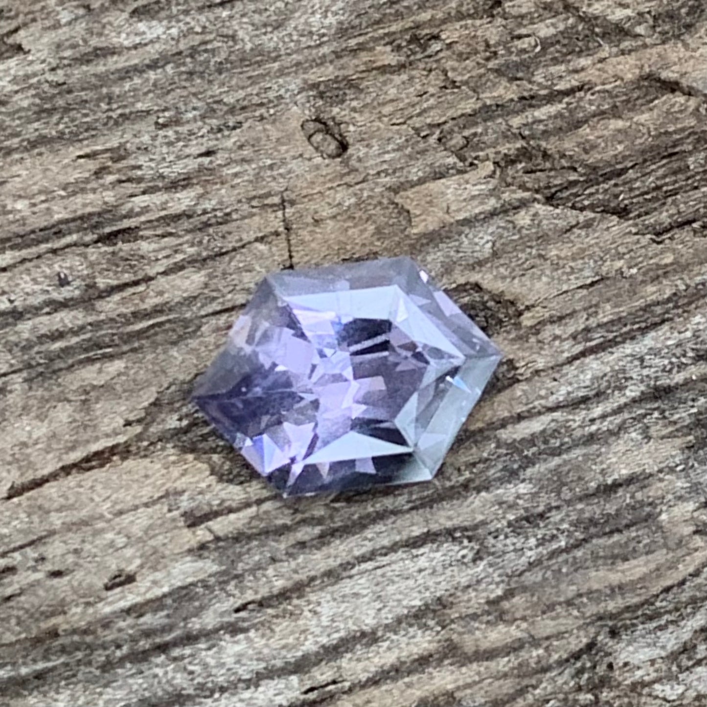 Natural Spinel Grayish Purple Elongated Hexagon 0.95 Ct Ethically Sourced Loose Gemstone For Jewelry Making