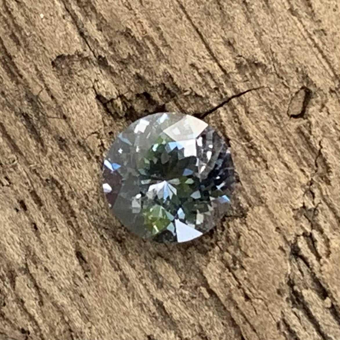 Teal Blue Spinel Flower Cut Round 4.9 mm / 0.5 Ct Natural Loose Gemstone from Sri Lanka