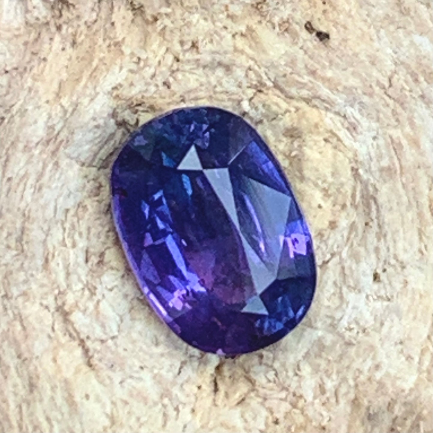 Natural Unheated Color Change Sapphire Rectangular Cushion 1.24 Ct Certified Loose Gemstone From Sri Lanka