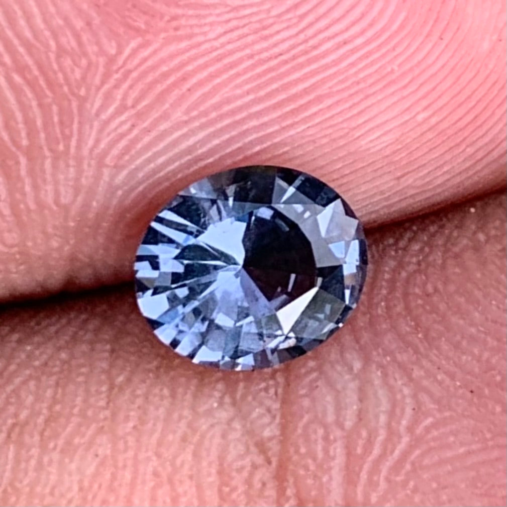 Grayish Blue Spinel Oval 0.85 Ct Natural Loose Gemstone For Jewelry Making 💎✨