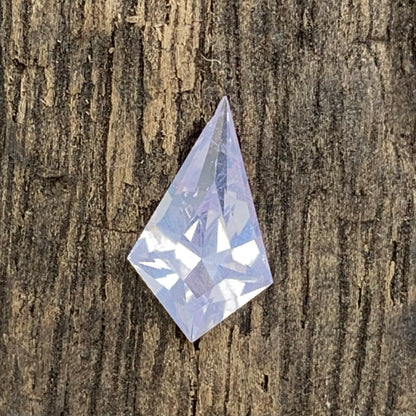Hazy Unheated White Sapphire Kite 0.90 Ct Natural Loose Gemstone from Sri Lanka