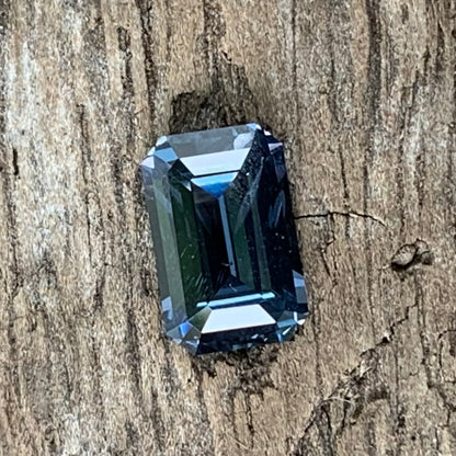 Teal Blue Spinel Emerald Cut Octagon 7.05 mm / 1 Ct Natural Loose Gemstone For Jewelry Making