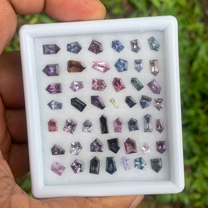 Spinel Bullets Multicolor Natural Loose Gemstone Parcel at Wholesale Price 19.52 Ct / 47 Stones