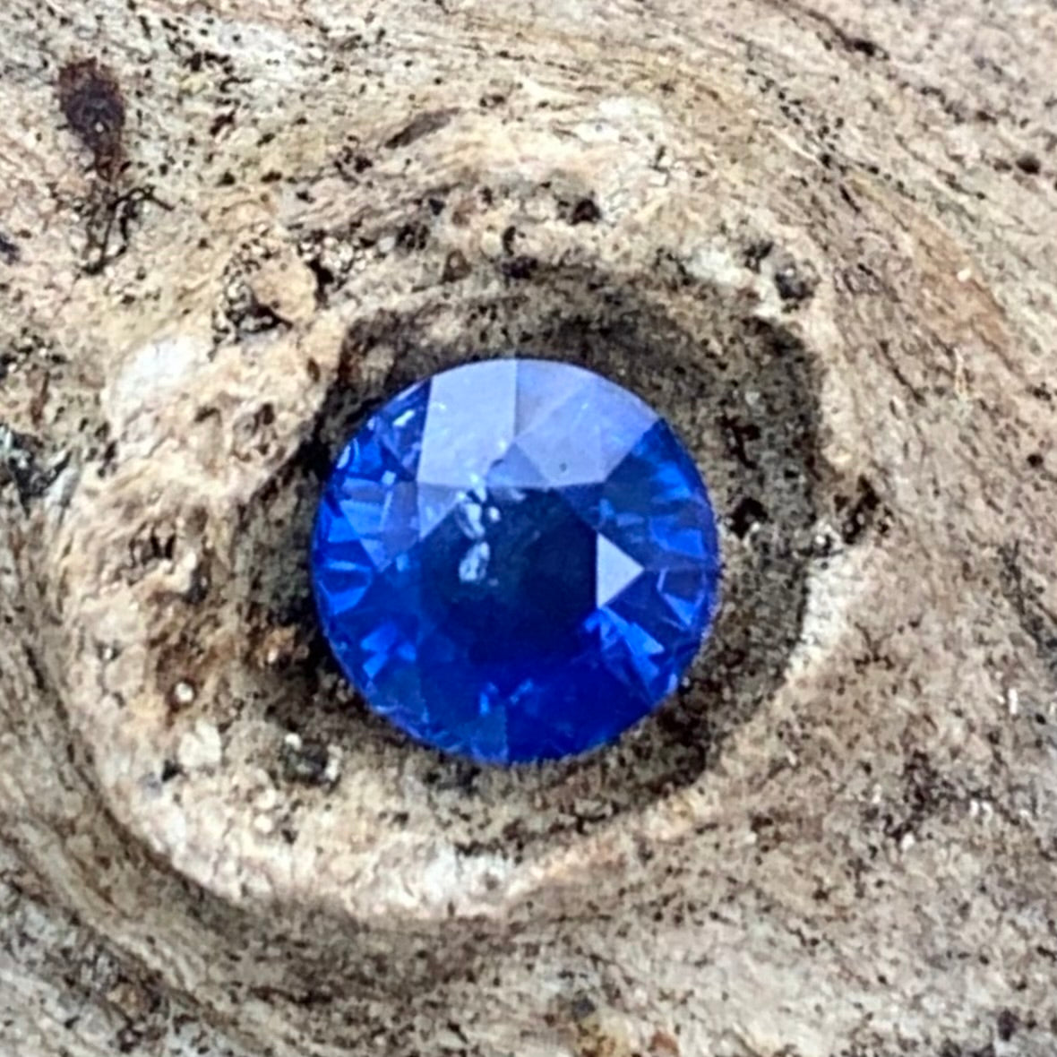 Blue Sapphire Round Cut 0.73 Ct Natural Loose Gemstone For Jewelry Making 💎✨