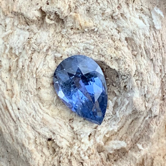 Blue Sapphire Pear 0.61 Ct Natural Loose Gemstone For Jewelry Making 💎✨