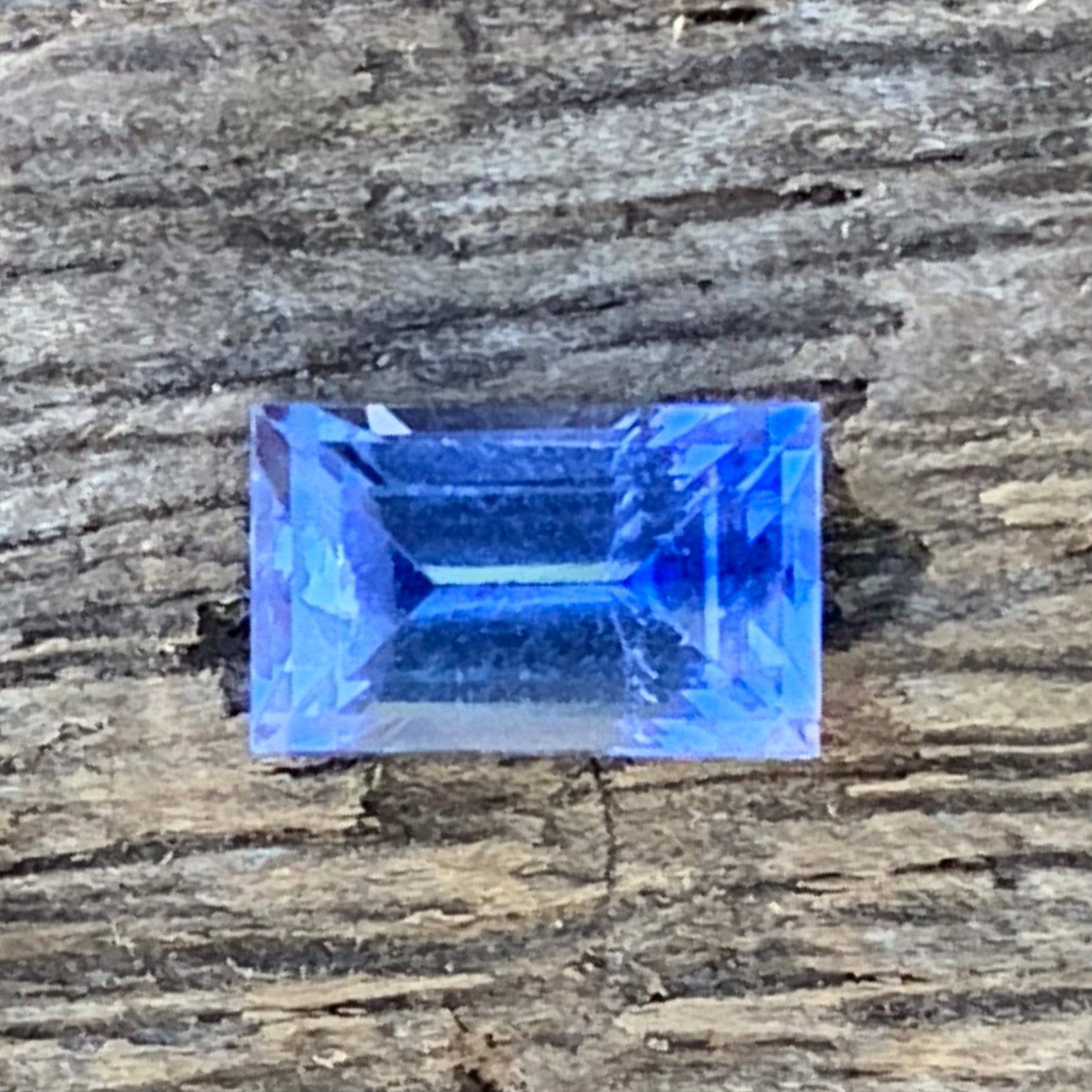 Blue Sapphire Rectangle 1.25 Ct Natural Loose Gemstone from Sri Lanka