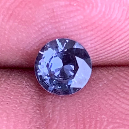 Purplish Gray Spinel 5.7 mm Round 0.5 Ct Ceylon Natural Loose Gemstone