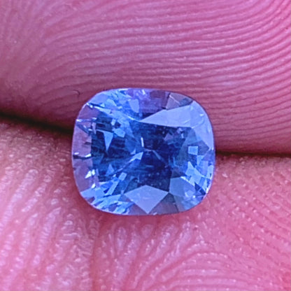 Unheated Blue Sapphire Certified Rectangular Cushion 1.13 Ct Natural Loose Gemstone