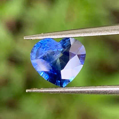 Blue Sapphire Heart 0.95 Ct Natural Loose Gemstone For Jewelry Making 💎✨