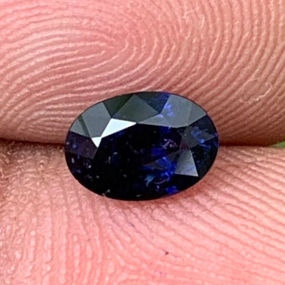 Deep Blue Sapphire Oval 1.10 Ct Heated Only Natural Loose Gemstone For Jewelry Making