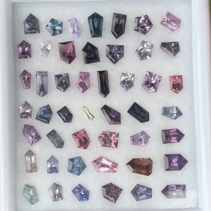 Spinel Bullets Multicolor Natural Loose Gemstone Parcel at Wholesale Price 19.52 Ct / 47 Stones