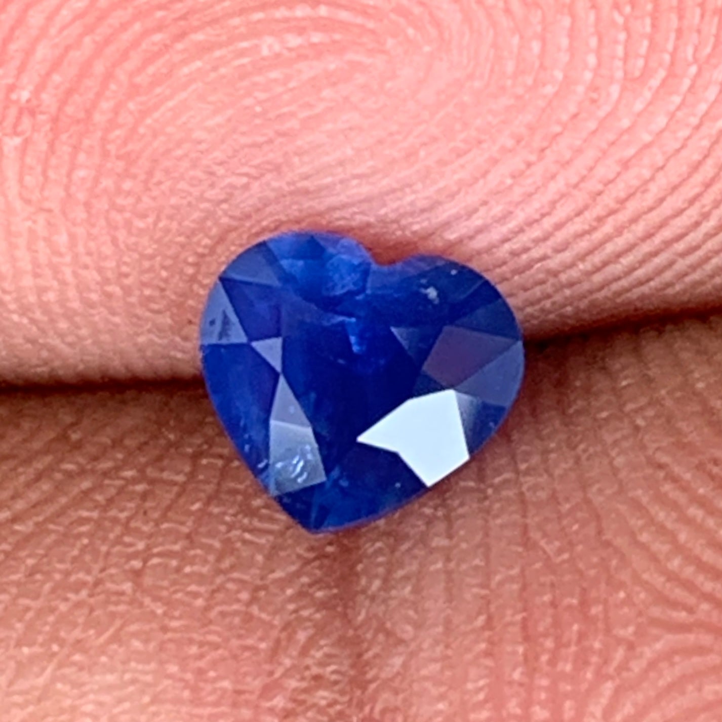 Hazy Blue Sapphire Heart 0.98 Ct Natural Loose Gemstone For Jewelry Making 💎✨