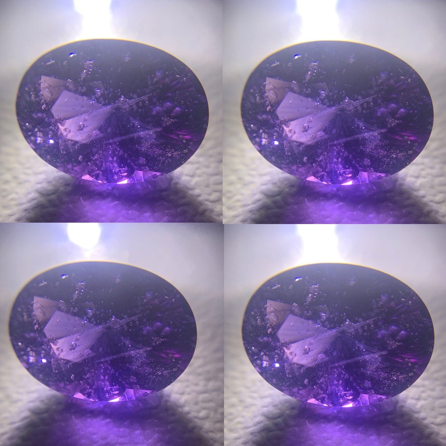 Natural Spinel Oval 2.7 Ct Deep Purple Concave Cut Loose Gemstone For Jewelry Making