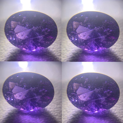 Natural Spinel Oval 2.7 Ct Deep Purple Concave Cut Loose Gemstone For Jewelry Making