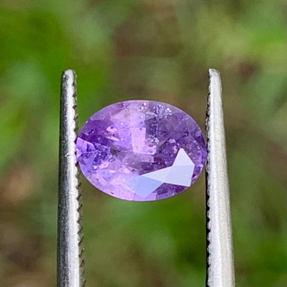 Purple Sapphire Oval Heated Only 0.95 Ct Natural Loose Gemstone for Jewelry Making
