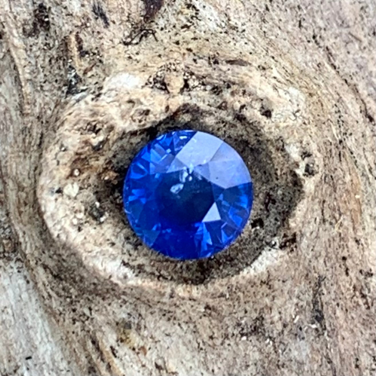 Blue Sapphire Round Cut 0.73 Ct Natural Loose Gemstone For Jewelry Making 💎✨