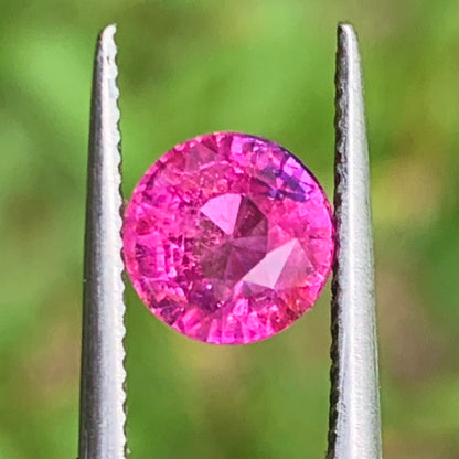 Pink Sapphire 5.9 mm Round Heated Only 1.25 Ct Natural Loose Gemstone for Jewelry Making