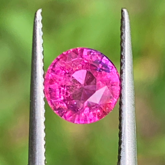 Pink Sapphire 5.9 mm Round Heated Only 1.25 Ct Natural Loose Gemstone for Jewelry Making