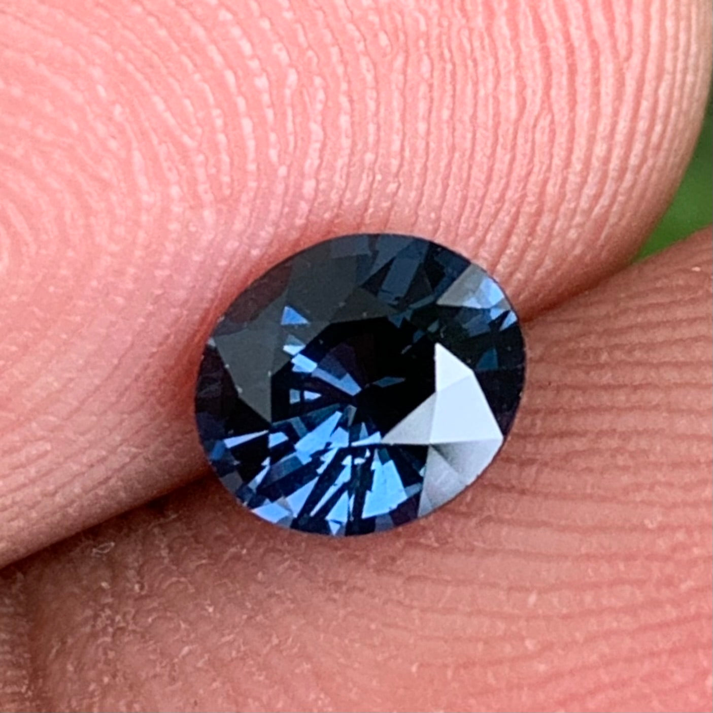 Deep Teal Blue Spinel Oval 0.8 Ct Natural Loose Gemstone For Jewelry Making