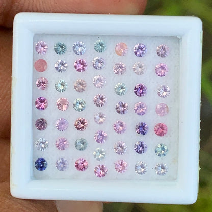 Multicolor Sapphire 1.43 Ct / 50 Loose Gemstone Parcel For Jewelry Making 💎✨