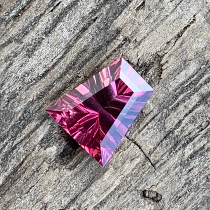 Red Garnet Concave Cut 0.63 Ct Gem For A Ring
