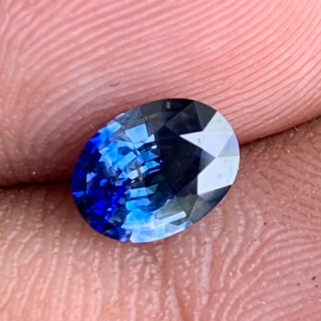 Blue Sapphire Oval 0.91 Ct Natural Loose Gemstone For Jewelry Making
